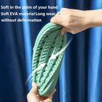 Unisex Thicker Comfortable Slippers For Men And Women Home Bathroom Bath Couple Thick Bottom Home Slippers Soft Sole Slide Sandals Leisure Shower Quick Drying Bathroom Non-Slip Massage Pool Gym House Slipper Stevvex