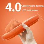 Unisex Thicker Comfortable Slippers For Men And Women Home Bathroom Bath Couple Thick Bottom Home Slippers Soft Sole Slide Sandals Leisure Shower Quick Drying Bathroom Non-Slip Massage Pool Gym House Slipper Stevvex