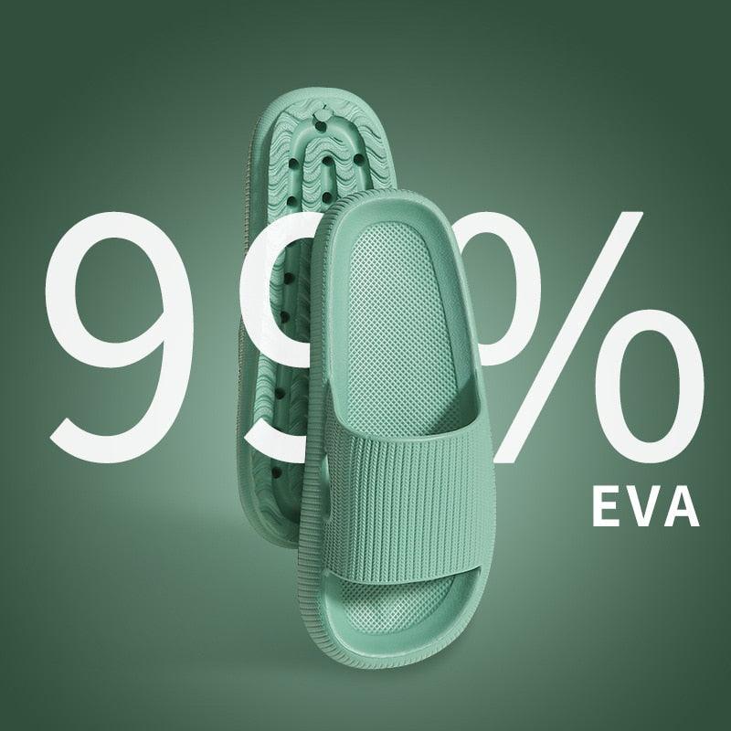 Unisex Thicker Comfortable Slippers For Men And Women Home Bathroom Bath Couple Thick Bottom Home Slippers Soft Sole Slide Sandals Leisure Shower Quick Drying Bathroom Non-Slip Massage Pool Gym House Slipper Stevvex