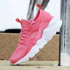 Unisex White Sneakers Mesh Sports Trainers Running Summer Mens Flat Casual Sport Shoes Casual Sports Tennis Road Sneakers Comfortable Modern Design Stevvex