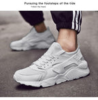 Unisex White Sneakers Mesh Sports Trainers Running Summer Mens Flat Casual Sport Shoes Casual Sports Tennis Road Sneakers Comfortable Modern Design Stevvex