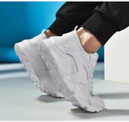 Unisex White Sneakers Mesh Sports Trainers Running Summer Mens Flat Casual Sport Shoes Casual Sports Tennis Road Sneakers Comfortable Modern Design Stevvex