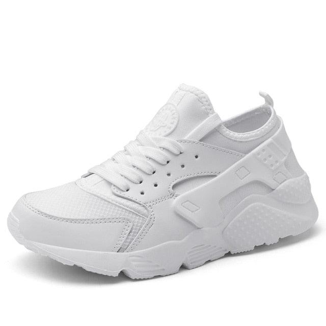 Unisex White Sneakers Mesh Sports Trainers Running Summer Mens Flat Casual Sport Shoes Casual Sports Tennis Road Sneakers Comfortable Modern Design Stevvex