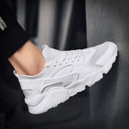 Unisex White Sneakers Mesh Sports Trainers Running Summer Mens Flat Casual Sport Shoes Casual Sports Tennis Road Sneakers Comfortable Modern Design Stevvex