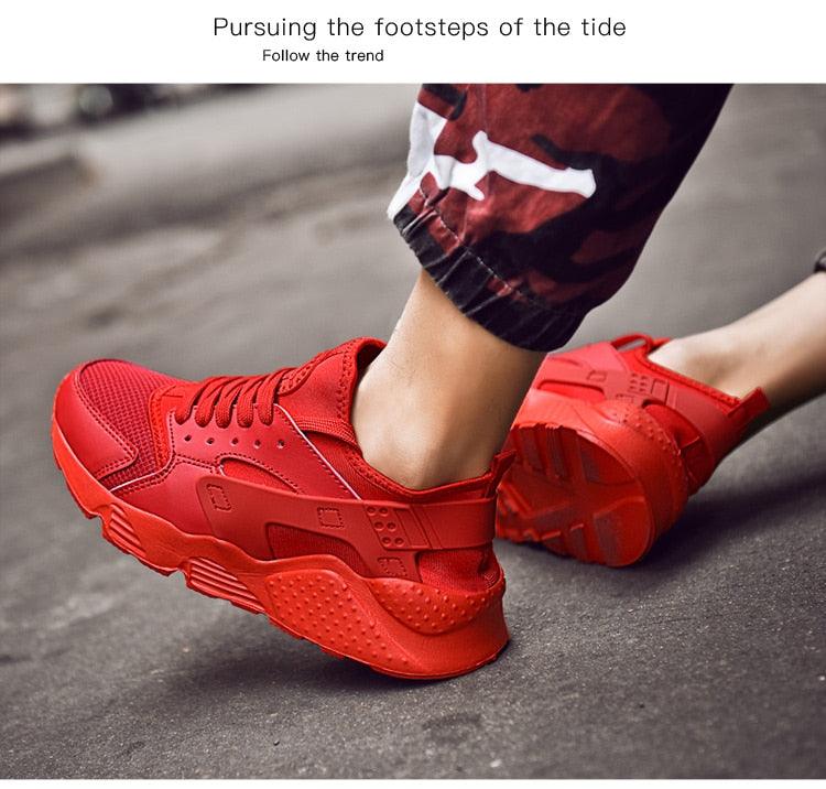 Unisex White Sneakers Mesh Sports Trainers Running Summer Mens Flat Casual Sport Shoes Casual Sports Tennis Road Sneakers Comfortable Modern Design Stevvex