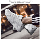 Unisex White Sneakers Mesh Sports Trainers Running Summer Mens Flat Casual Sport Shoes Casual Sports Tennis Road Sneakers Comfortable Modern Design Stevvex