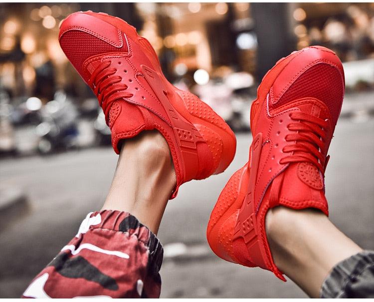 Unisex White Sneakers Mesh Sports Trainers Running Summer Mens Flat Casual Sport Shoes Casual Sports Tennis Road Sneakers Comfortable Modern Design Stevvex