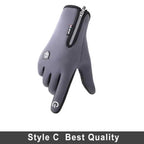 Unisex Winter Blue Touch Screen Gloves Windproof Men And Women Ski Touchscreen Texting Gloves Autumn Warm And Soft Anti Slip Gloves For Cold Weathers Stevvex