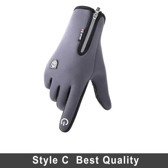 Unisex Winter Blue Touch Screen Gloves Windproof Men And Women Ski Touchscreen Texting Gloves Autumn Warm And Soft Anti Slip Gloves For Cold Weathers Stevvex