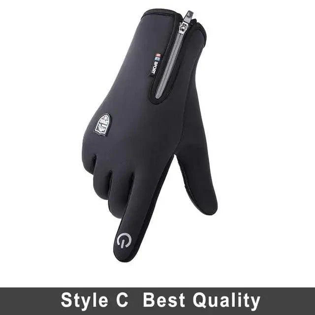 Unisex Winter Blue Touch Screen Gloves Windproof Men And Women Ski Touchscreen Texting Gloves Autumn Warm And Soft Anti Slip Gloves For Cold Weathers Stevvex