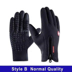Unisex Winter Blue Touch Screen Gloves Windproof Men And Women Ski Touchscreen Texting Gloves Autumn Warm And Soft Anti Slip Gloves For Cold Weathers Stevvex
