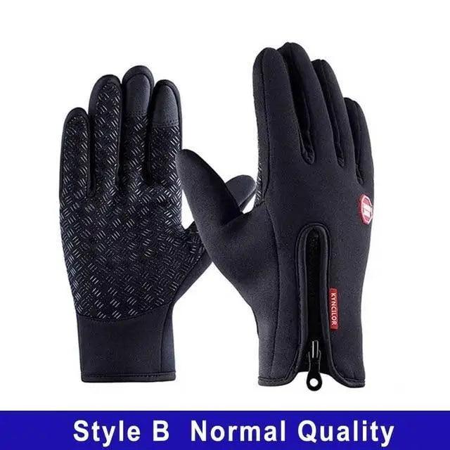 Unisex Winter Blue Touch Screen Gloves Windproof Men And Women Ski Touchscreen Texting Gloves Autumn Warm And Soft Anti Slip Gloves For Cold Weathers Stevvex