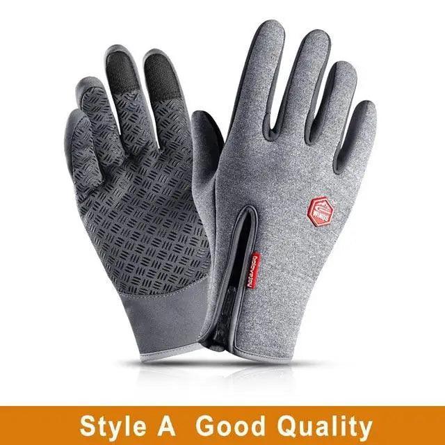 Unisex Winter Blue Touch Screen Gloves Windproof Men And Women Ski Touchscreen Texting Gloves Autumn Warm And Soft Anti Slip Gloves For Cold Weathers Stevvex