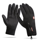Unisex Winter Blue Touch Screen Gloves Windproof Men And Women Ski Touchscreen Texting Gloves Autumn Warm And Soft Anti Slip Gloves For Cold Weathers Stevvex