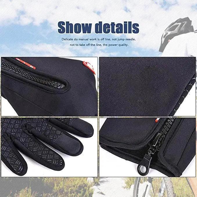 Unisex Winter Blue Touch Screen Gloves Windproof Men And Women Ski Touchscreen Texting Gloves Autumn Warm And Soft Anti Slip Gloves For Cold Weathers Stevvex