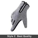 Unisex Winter Blue Touch Screen Gloves Windproof Men And Women Ski Touchscreen Texting Gloves Autumn Warm And Soft Anti Slip Gloves For Cold Weathers Stevvex