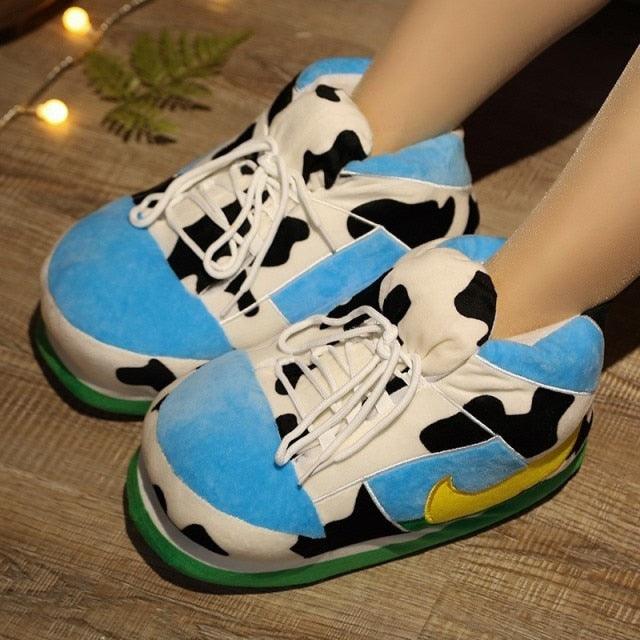 Unisex Winter Indoor Cotton Shoes Woman Warmth Home Slippers Women Men Snug Slipper Womens Slippers Memory Foam Fluffy Fur Soft Slippers Warm House Shoes Indoor Outdoor Winter Slippers Stevvex