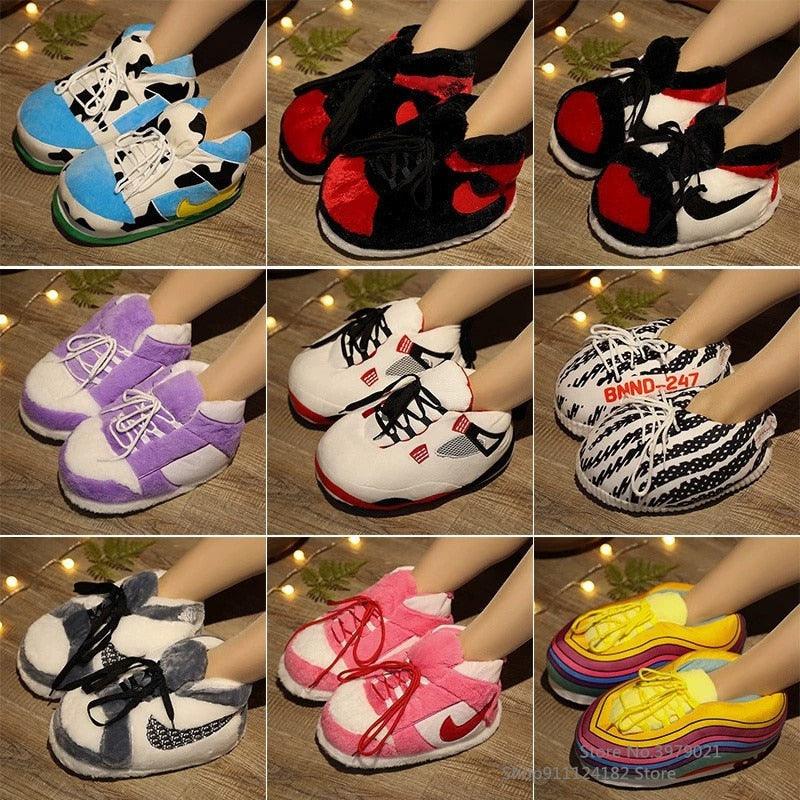 Unisex Winter Indoor Cotton Shoes Woman Warmth Home Slippers Women Men Snug Slipper Womens Slippers Memory Foam Fluffy Fur Soft Slippers Warm House Shoes Indoor Outdoor Winter Slippers Stevvex