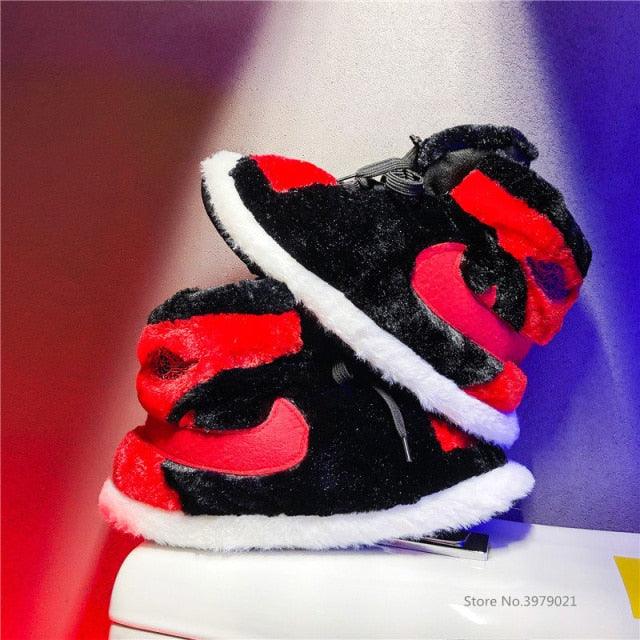 Unisex Winter Indoor Cotton Shoes Woman Warmth Home Slippers Women Men Snug Slipper Womens Slippers Memory Foam Fluffy Fur Soft Slippers Warm House Shoes Indoor Outdoor Winter Slippers Stevvex