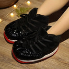 Unisex Winter Indoor Cotton Shoes Woman Warmth Home Slippers Women Men Snug Slipper Womens Slippers Memory Foam Fluffy Fur Soft Slippers Warm House Shoes Indoor Outdoor Winter Slippers Stevvex