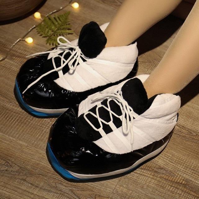 Unisex Winter Indoor Cotton Shoes Woman Warmth Home Slippers Women Men Snug Slipper Womens Slippers Memory Foam Fluffy Fur Soft Slippers Warm House Shoes Indoor Outdoor Winter Slippers Stevvex