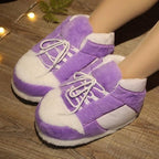 Unisex Winter Indoor Cotton Shoes Woman Warmth Home Slippers Women Men Snug Slipper Womens Slippers Memory Foam Fluffy Fur Soft Slippers Warm House Shoes Indoor Outdoor Winter Slippers Stevvex