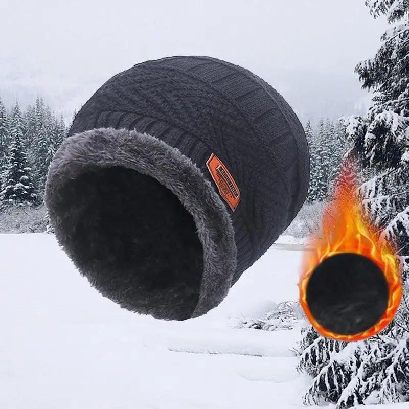 Unisex Winter Scarf Warm Beanies Breathable Hats One Size For Boys Modern Design Cap And Scarf Sets Stevvex