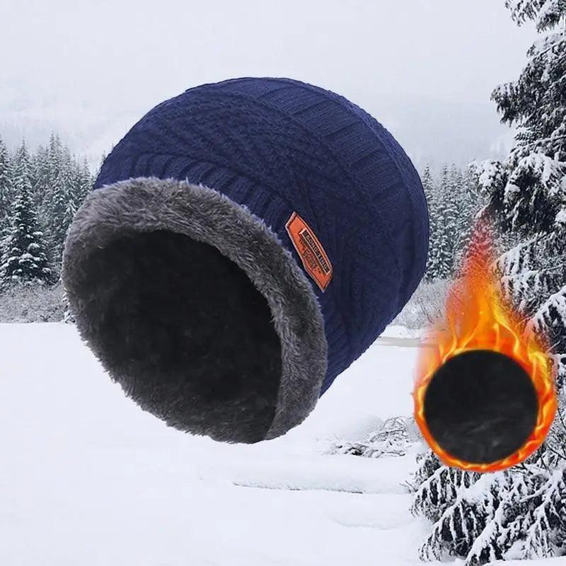 Unisex Winter Scarf Warm Beanies Breathable Hats One Size For Boys Modern Design Cap And Scarf Sets Stevvex
