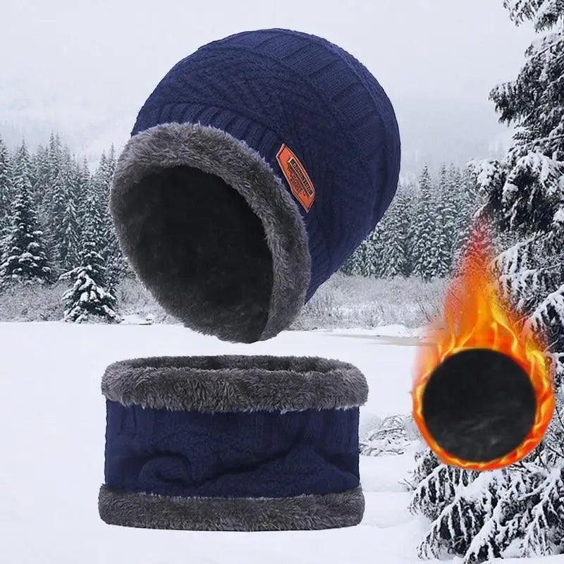 Unisex Winter Scarf Warm Beanies Breathable Hats One Size For Boys Modern Design Cap And Scarf Sets Stevvex