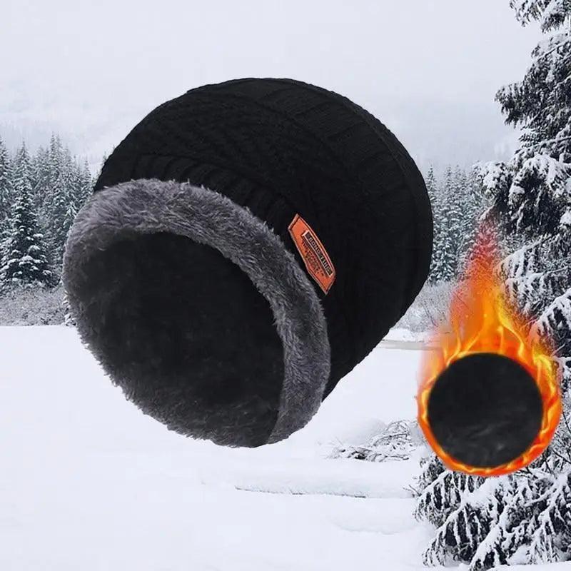 Unisex Winter Scarf Warm Beanies Breathable Hats One Size For Boys Modern Design Cap And Scarf Sets Stevvex