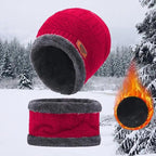 Unisex Winter Scarf Warm Beanies Breathable Hats One Size For Boys Modern Design Cap And Scarf Sets Stevvex