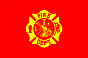 Fire Department 3ft X 5ft Nylon Flag. The Military Gift Store