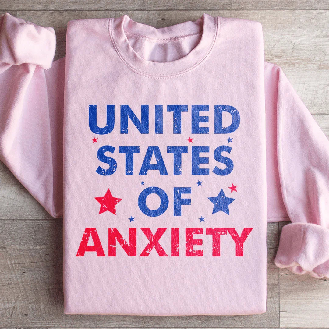 United States Of Anxiety Sweatshirt Peachy Sunday