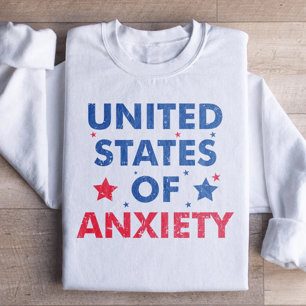 United States Of Anxiety Sweatshirt Peachy Sunday