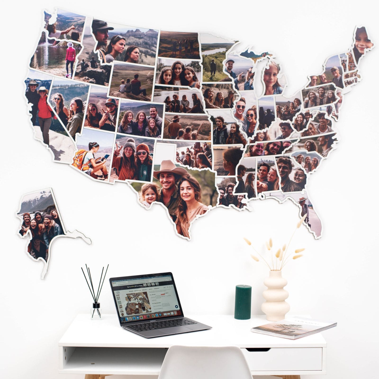 USA Photo Map Midnight - SJB-DIAMOND ELITES