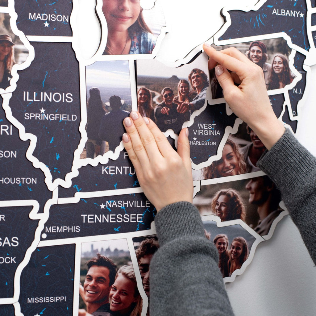 USA Photo Map Midnight - SJB-DIAMOND ELITES