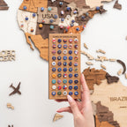 USA Flags Push Pins Enjoy The Wood
