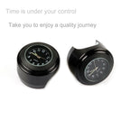 Universal 7/8" Waterproof Chrome Motorcycle Bike Handlebar Mount Quartz Clock Motorcycle Handlebar Clock, Motorcycle Modification Handlebar Mount Waterproof Quartz Clock Watch Accessories Watch Aluminum Luminous Clock Moto Black Stevvex