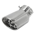 Universal Car Muffler Tip Round Stainless Steel Pipe Chrome Tail Muffler Tip Pipe Silver Exhaust Tail Pipe Diameter Stainless Steel Chrome Effect Car Muffler Tips Car Accessories Muffler Universal Stainless Steel For Cars Stevvex
