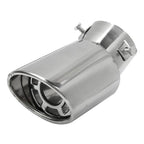 Universal Car Muffler Tip Round Stainless Steel Pipe Chrome Tail Muffler Tip Pipe Silver Exhaust Tail Pipe Diameter Stainless Steel Chrome Effect Car Muffler Tips Car Accessories Muffler Universal Stainless Steel For Cars Stevvex
