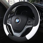 Universal Car Steering Wheel Cover Leather Car steering sleeve Car Accessories Auto Steering-Wheel covers Auto Upholstery Steering Wheel Cover Non-Slip Car Wheel Cover Protector Breathable Microfiber Universal Wheel Cover Wear-resistant Anti-slip Cover Stevvex