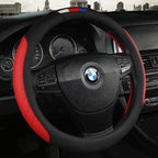 Universal Car Steering Wheel Cover Leather Car steering sleeve Car Accessories Auto Steering-Wheel covers Auto Upholstery Steering Wheel Cover Non-Slip Car Wheel Cover Protector Breathable Microfiber Universal Wheel Cover Wear-resistant Anti-slip Cover Stevvex