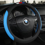 Universal Car Steering Wheel Cover Leather Car steering sleeve Car Accessories Auto Steering-Wheel covers Auto Upholstery Steering Wheel Cover Non-Slip Car Wheel Cover Protector Breathable Microfiber Universal Wheel Cover Wear-resistant Anti-slip Cover Stevvex