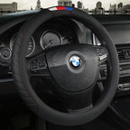 Universal Car Steering Wheel Cover Leather Car steering sleeve Car Accessories Auto Steering-Wheel covers Auto Upholstery Steering Wheel Cover Non-Slip Car Wheel Cover Protector Breathable Microfiber Universal Wheel Cover Wear-resistant Anti-slip Cover Stevvex