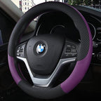Universal Car Steering Wheel Cover Leather Car steering sleeve Car Accessories Auto Steering-Wheel covers Auto Upholstery Steering Wheel Cover Non-Slip Car Wheel Cover Protector Breathable Microfiber Universal Wheel Cover Wear-resistant Anti-slip Cover Stevvex