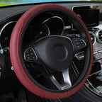 Universal Car Steering Wheel Cover Skid Proof Auto Car Steering Wheel Cover Auto Steering- Wheel Cover Microfiber Leather Viscose Breathable Anti-Slip Anti-Slip Embossing Leather Car-styling Car Accessories Stevvex