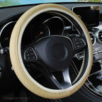 Universal Car Steering Wheel Cover Skid Proof Auto Car Steering Wheel Cover Auto Steering- Wheel Cover Microfiber Leather Viscose Breathable Anti-Slip Anti-Slip Embossing Leather Car-styling Car Accessories Stevvex