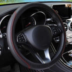 Universal Car Steering Wheel Cover Skid Proof Auto Car Steering Wheel Cover Auto Steering- Wheel Cover Microfiber Leather Viscose Breathable Anti-Slip Anti-Slip Embossing Leather Car-styling Car Accessories Stevvex