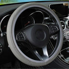 Universal Car Steering Wheel Cover Skid Proof Auto Car Steering Wheel Cover Auto Steering- Wheel Cover Microfiber Leather Viscose Breathable Anti-Slip Anti-Slip Embossing Leather Car-styling Car Accessories Stevvex