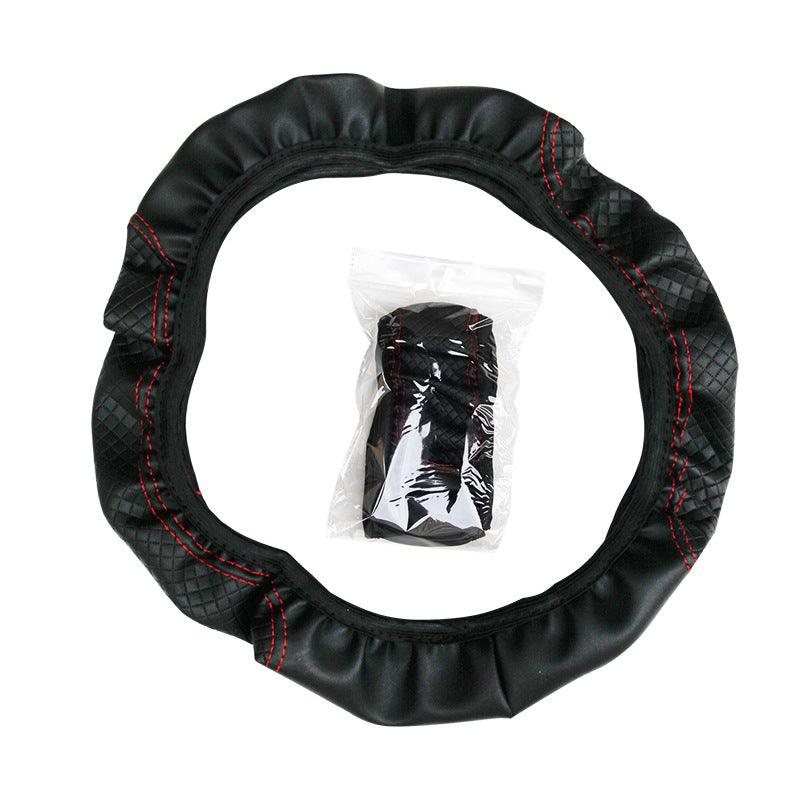 Universal Car Steering Wheel Cover Skid Proof Auto Car Steering Wheel Cover Auto Steering- Wheel Cover Microfiber Leather Viscose Breathable Anti-Slip Anti-Slip Embossing Leather Car-styling Car Accessories Stevvex